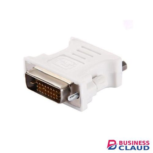 Dvi 25 Pin Male To Vga 15Pin Female Adapter -White