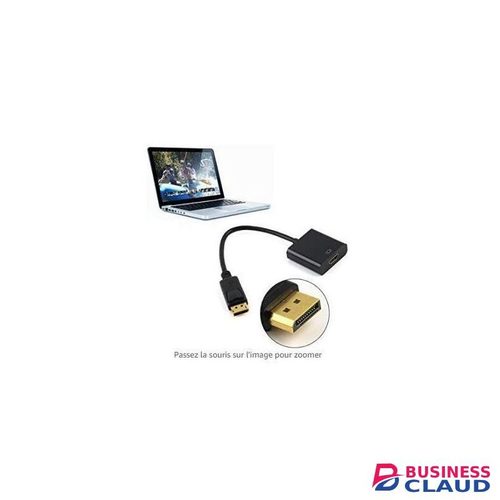 DP Adapter Cable for Display Male Port to HDMI Female - Black