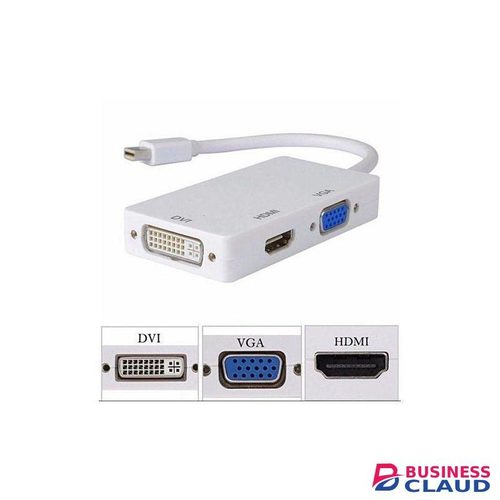 3 In 1 Mini Display Port To HDMI, VGA & DVI