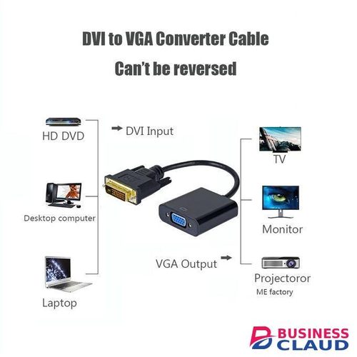 DVI-D Male (24+1) to VGA Female Adapter Converter 1080P FULL HD