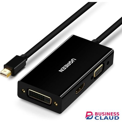 Ugreen Mini DisplayPort To HDMI/VGA/DVI Converter (Black) - MD114 - UG-20418