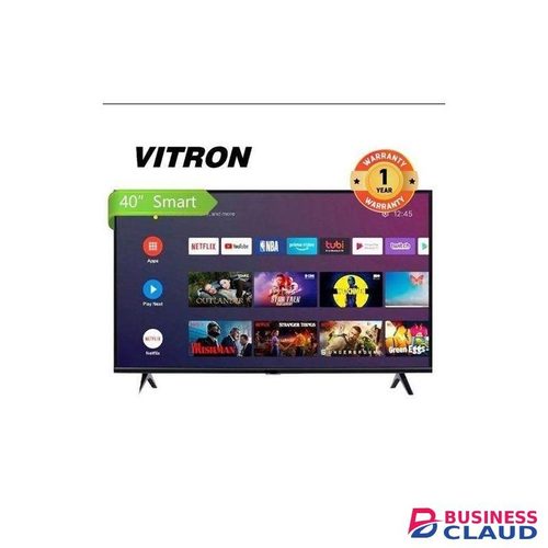 Vitron 40" Inch Frameless Smart Android TV Inbuilt Decoder Television Netflix,YouTube and One Year Warranty