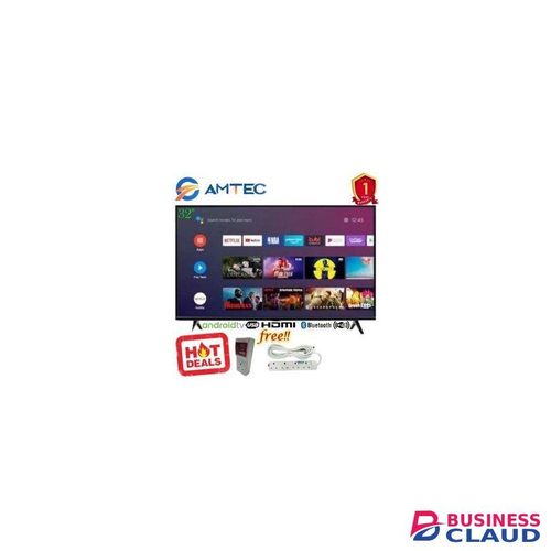 Amtec 32" Inch Bluetooth Smart Android TV Inbuiltdecoder+Free TVGuard+Extension