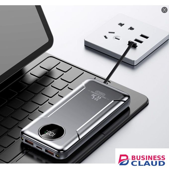 TiLECC TC8513 Alimentation Portable à Charge Rapide LED avec affichage numérique4 Fils 30000 MAh