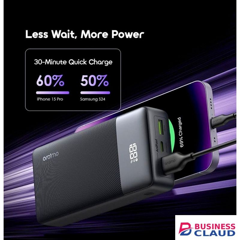 Oraimo PowerBox 40,000mAh 22.5W Fast Charge Power Bank With Digital LED Display