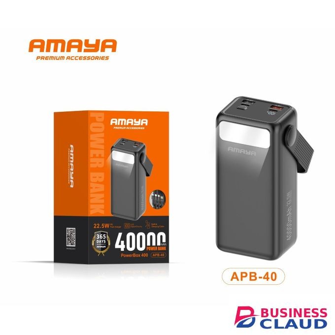 Amaya PowerBox 400 APB-40 40000mAh 22.5W PD Fast Charging Powerbank