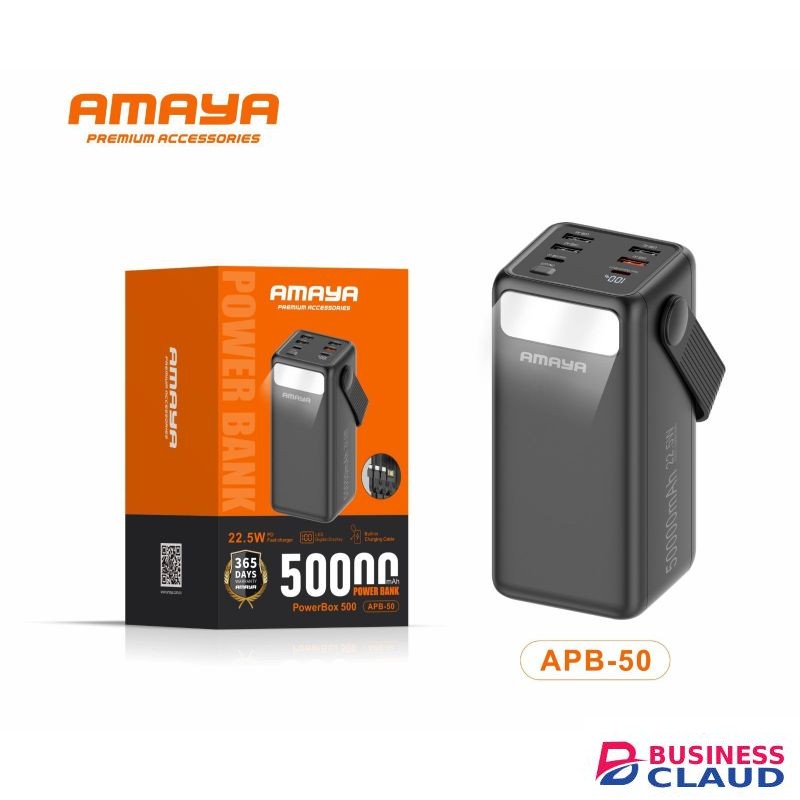 Amaya PowerBox 500 APB-50 50,000mAh, 22.5W PD Fast Charging Powerbank
