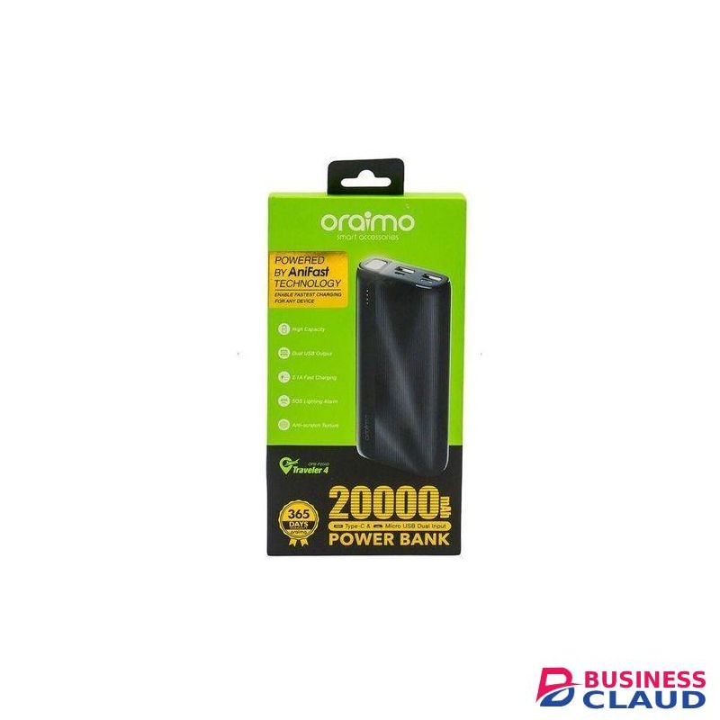 Oraimo Traveler 4 Pro 20000mAh 20W Power Bank – OPB-P204D