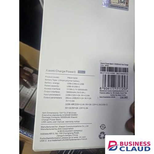 XIAOMI 30000mAh Power Bank OriginalPortable Charger