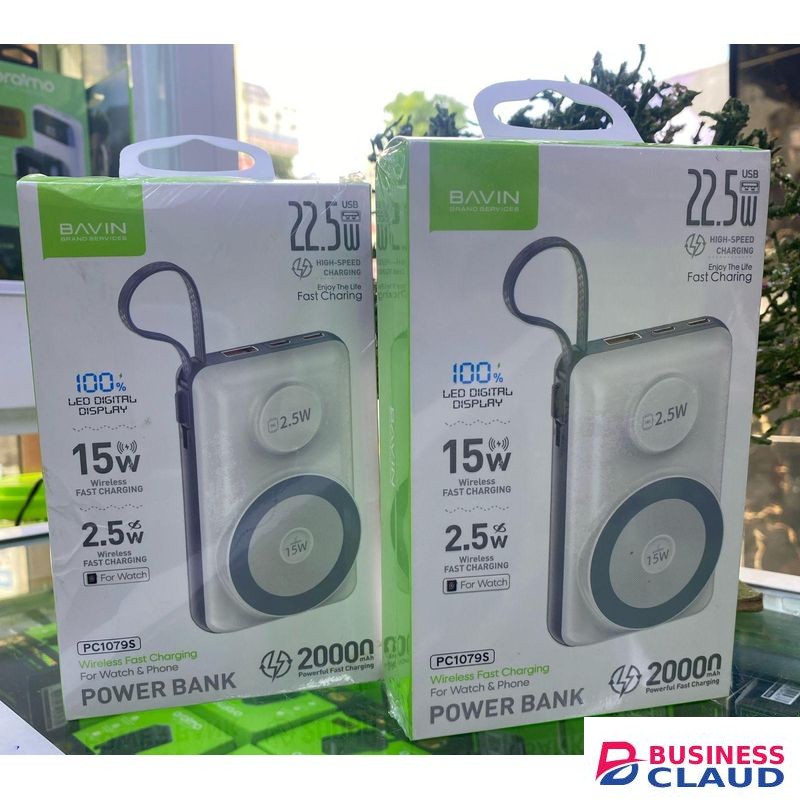 Bavin Wireless Powerbank 20,000Mah 22.5W Fast Charging