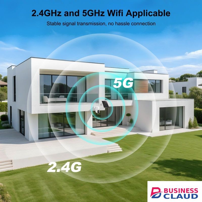 2NLF Solar Security Camera 4mp Hd Wifi With Batteries Color White