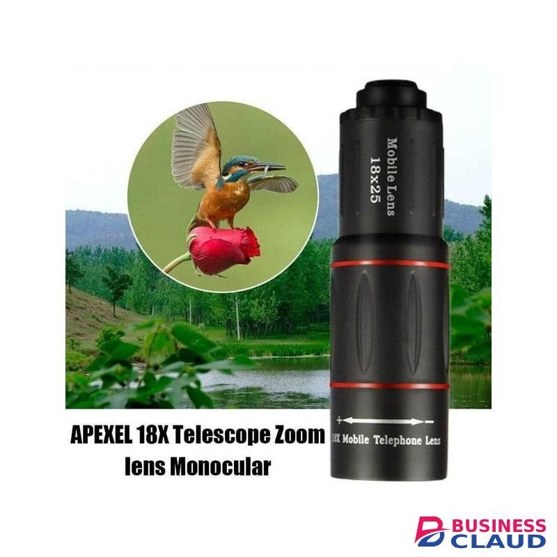 Monocular telescope set, 18x mobile telescope, HD zoom monocular telescope