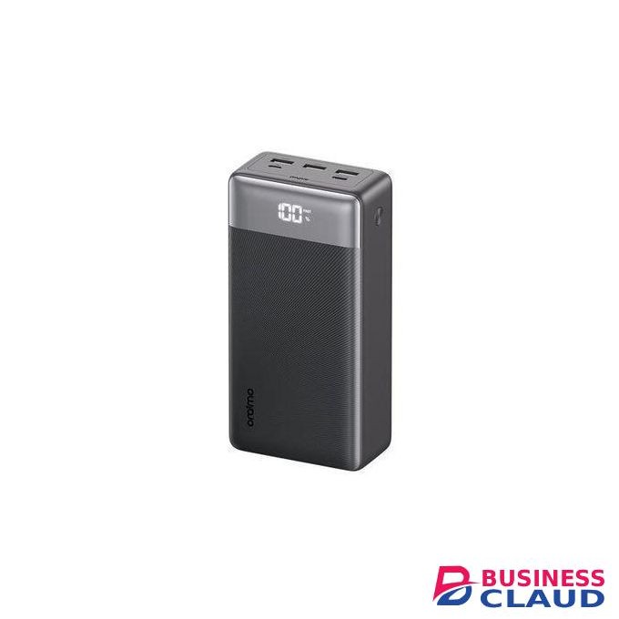 Oraimo OPB-7400Q PowerBox400 22.5W Portable Powerbank with 4 Output Ports & LED Display-40,000mAh + Free OTG Cable-Black