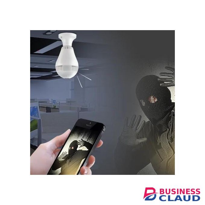 1080P WIFI CCTV CAMERA BULB Light Bulb Security Camera Wireless Outdoor Indoor 2.4G WiFi Security Cameras for Home Security 360° Panoramic Camera Motion Detection and Alarm Two-Way Audio Based E27 Light Bulb Socket