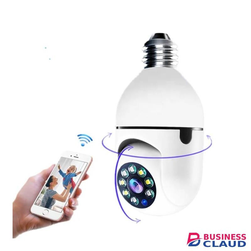 CCTV Bulb camera 2MP 360° rotation PTZ wifi CCTV camera 2way communication, easy installation, inbuilt siren,sd card & cloud storage option