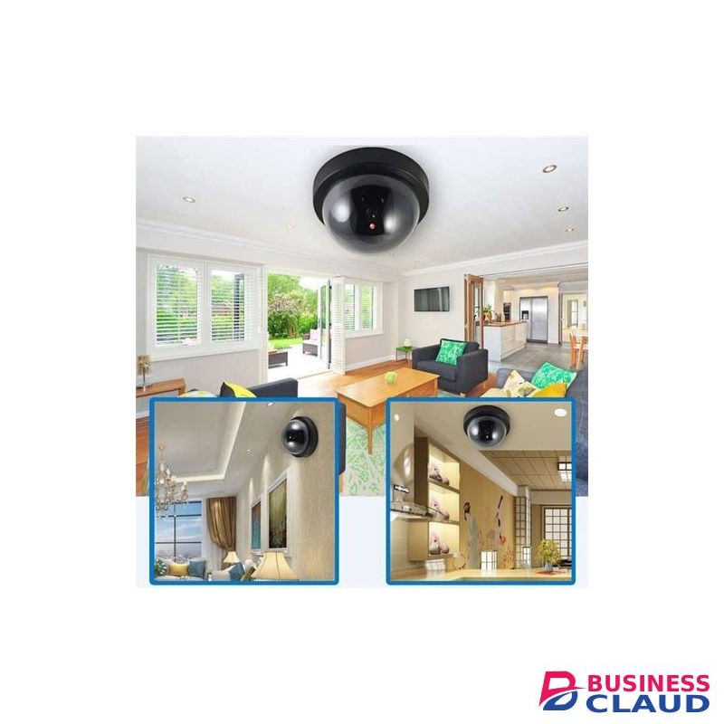 DUMMY DOME CAMERA FAKE DOME CCTV CAMERA MOTION DETECTION INRARED BLINKING LIGHT