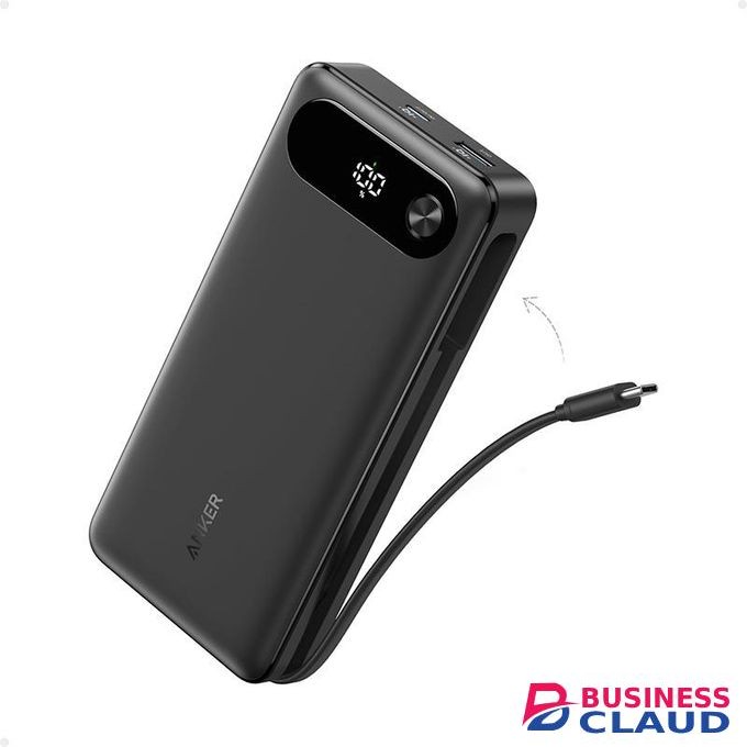 Anker Power Bank (20K, 87W, Built-In USB-C Cable) With 65W Two-Way