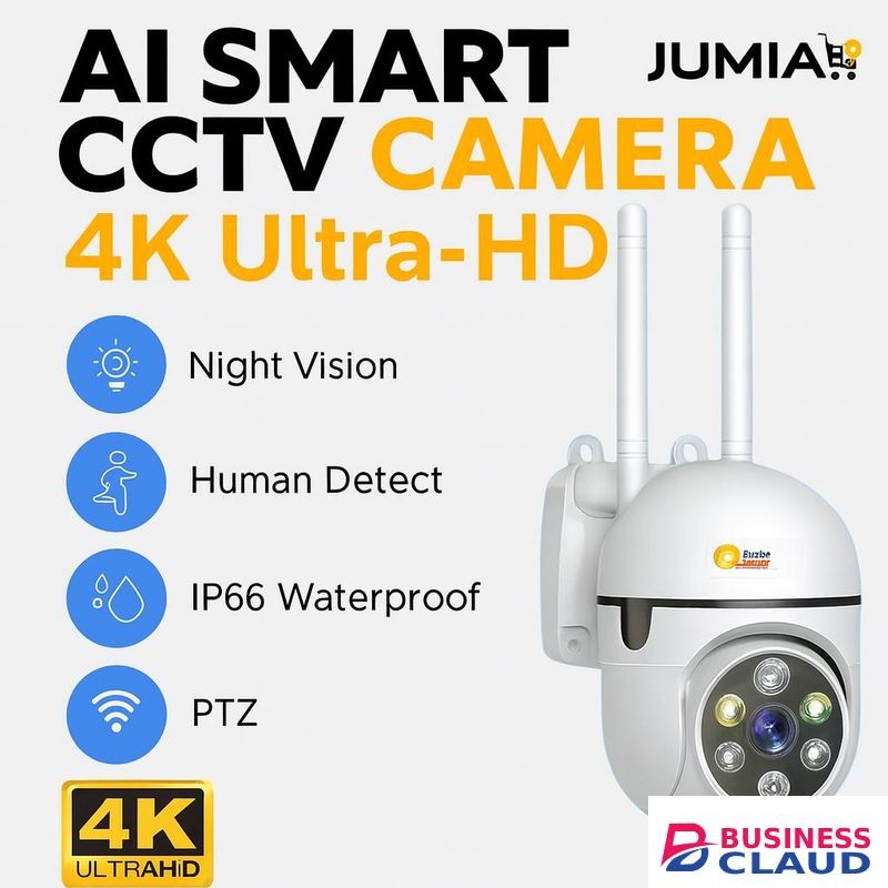 1080P CCTV SECURITY SURVEILLANCE WIRELESS WIFI CAMERA WITH MOTION DETECTION, 360° PTZ AI POWERED HUMANOID TRACKING