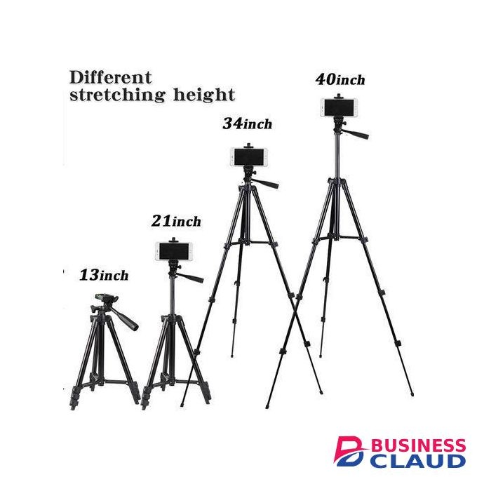 Adjustable Tripod Stand With Phone Holder Clip 3110 70cm Max Height - Tripod stand for phone and cameras