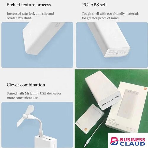 Mi Original Powerbank 30,000mAh Multi-Device Charging Solution with USB-A, USB-C, and Micro-USB Ports
