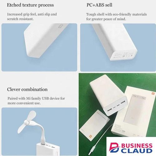 Mi Original Powerbank 30,000mAh Multi-Device Charging Solution with Quick Charging Capabilities and Extended Battery Life for Your Devices