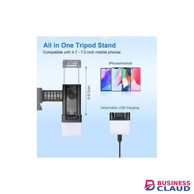 3 in 1 Selfie Stick Tripod Stand with Wireless Bluetooth Remote For Smartphones Camera - 360° Rotating Phone Holder - Lightweight, Foldable & Extendable to 70cm – Ideal for Travel, Vlogging & Live Streaming