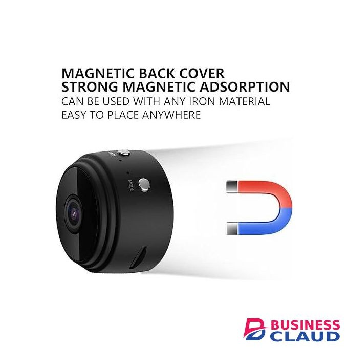 WS A9 Mini Camera, 1080P HD Wireless WiFi Cameras With Magnetic Back Cover, Covert Baby Nanny Cam With Phone App,Tiny Smart Camera For Indoor Outdoor (Black)