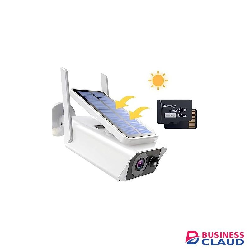 Solar Security Camera With PIR Motion Sensor, Two Way Audio Wireless Wifi CCTV