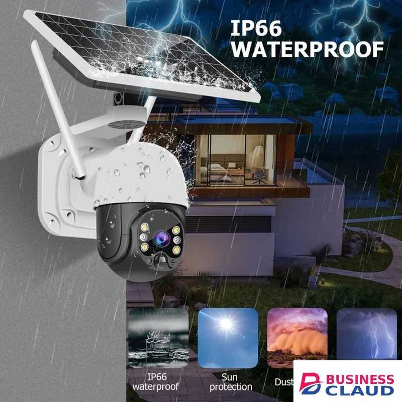 4G simcard solar security camera 3MP color night vision wireless outdoor for Home surveillance solar camera
