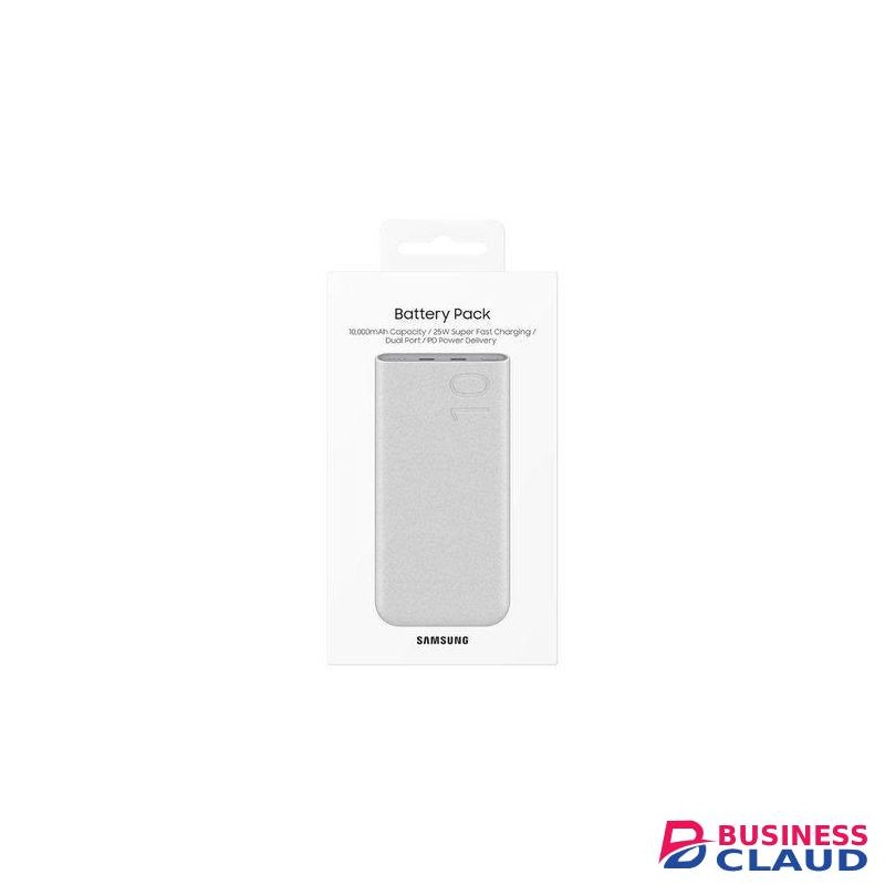 Samsung 10000mAh 25W Super Fast Charging Power Bank – Dual USB-C – PD3.0 – For Phones, Tablets, Earbuds, Compact & Eco-Friendly
