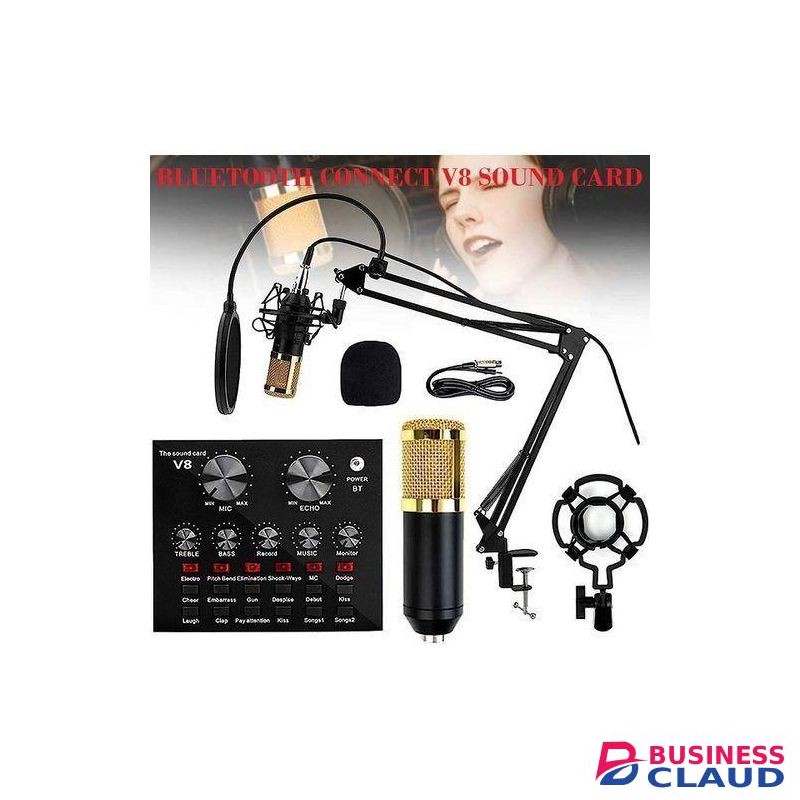 PROFESIONAL CONDERSER MICROPHONE STUDIO BM800 KIT TRIPOD
