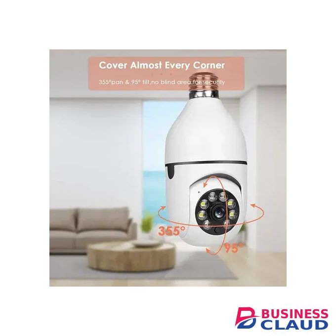 360 BULB LED LIGHT CCTV SECURITY SURVEILLANCE WIFI IP SMART CAMERA