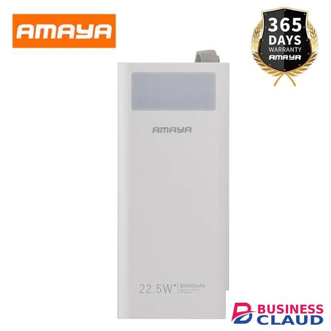 Amaya APW Large Capacity power bank 30000mAh 22.5W super fast charging with flashlight 30000mah