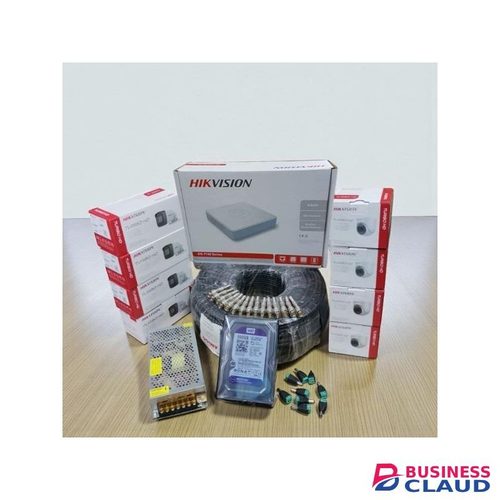 Hikvision 8 CCTV Cameras 1080P 2MP Full HD – 1TB Hard Disk, Live View Video Streaming & Weather-Resistant Dust Proof Housing