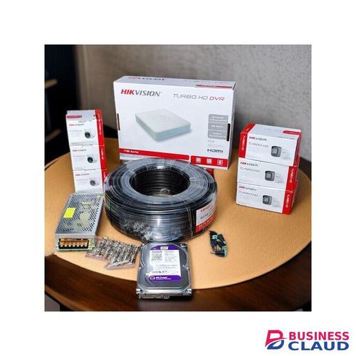 Hikvision 6 Turbo HD 1080P 2MP CCTV Cameras with 1 Year Warranty and High Performance Complete System Kit