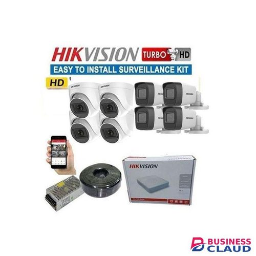 Hikvision 8 1080P Full HD CCTV Cameras Complete Security System Kit With 1TB +100M Cable