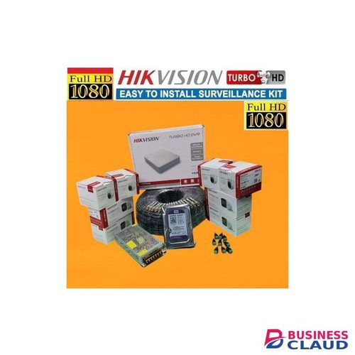 Hikvision Newest Stunning Image Quality 8 1080P Full HD CCTV Cameras Full Installation System Kit-100M Cable