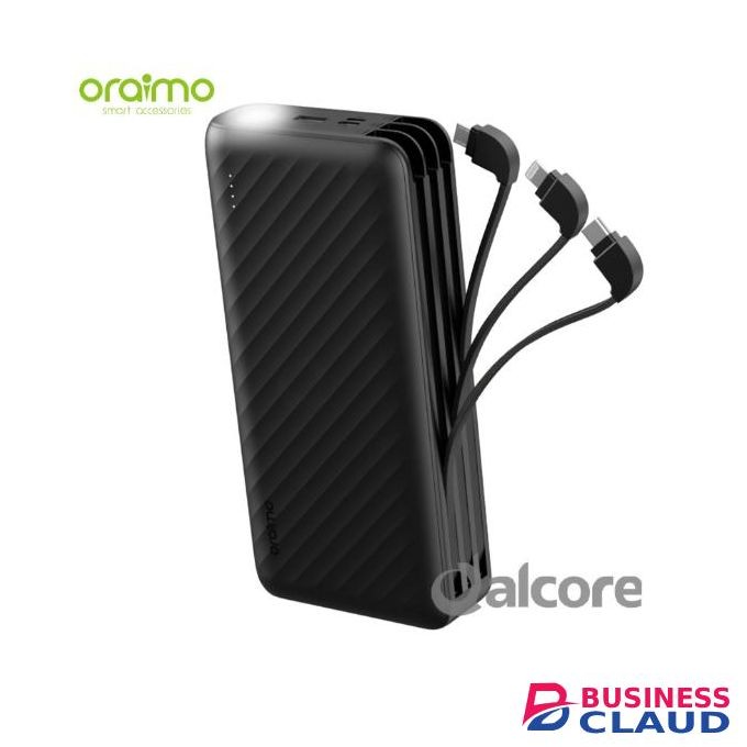 Oraimo 27,000mAh Power Bank (P5271) – Type-C In/Out, Dual USB Output, Multi-Protection, LED Indicator