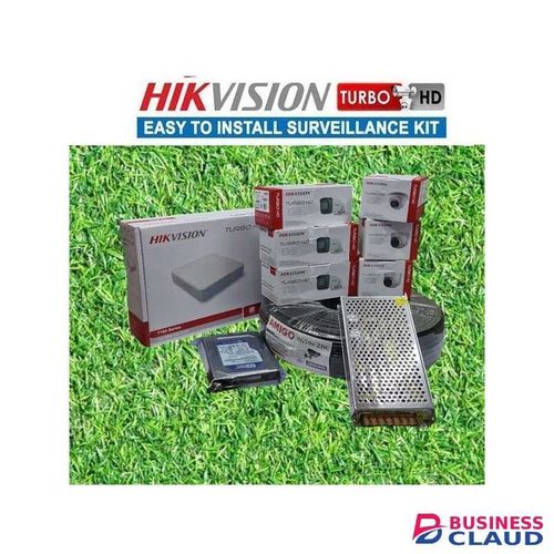Hikvision 6 HD 1080P Full HD 2MP CCTV Cameras Complete System Kit-200M Rg59 Cable+1TB HDD