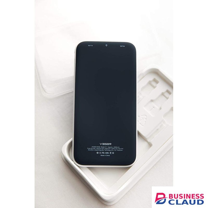 VEGER Emergency Backup Power Bank 25000mAh with Smart Chip
