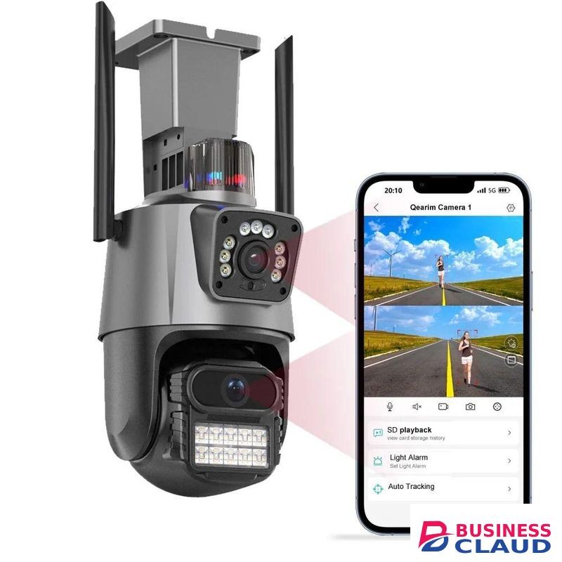 360-Degree Dual Lens Wireless Baby Camera with 4MP and Auto Tracking