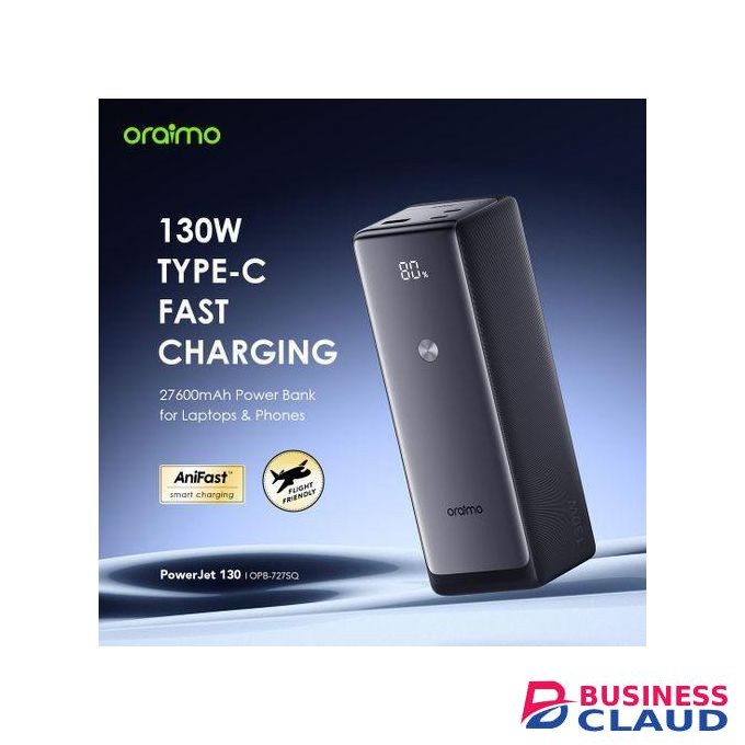 Oraimo PowerJet 130 27600mAh 130W Power Banks 130W Type-C Fast Charging