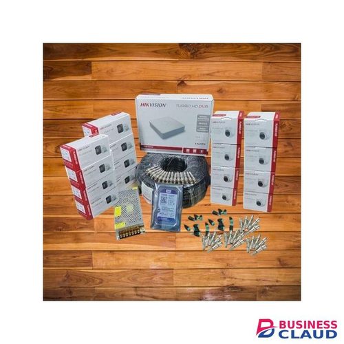 Hikvision All Day And Event Recording 16 Turbo HD 1080P Full HD 2MP CCTV Cameras Complete Installation System Kit + 16 Channel DVR Machine