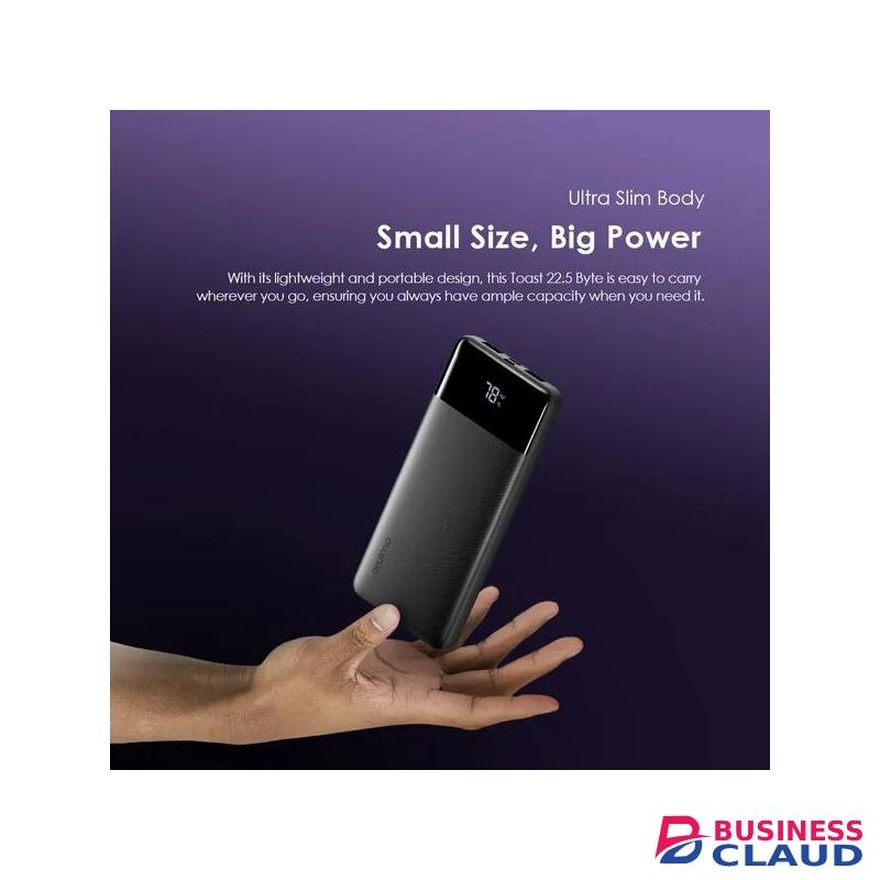 Oraimo OPB-7100Q Toast 22.5 Byte, 10000mAh 22.5W Power Bank, LED Digital Display
