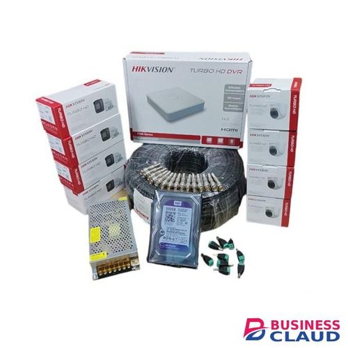 Hikvision 8 Turbo Hd 1080P Full HD 2.0MP CCTV Cameras Complete System Installation Kit + 3M HDMI Cable