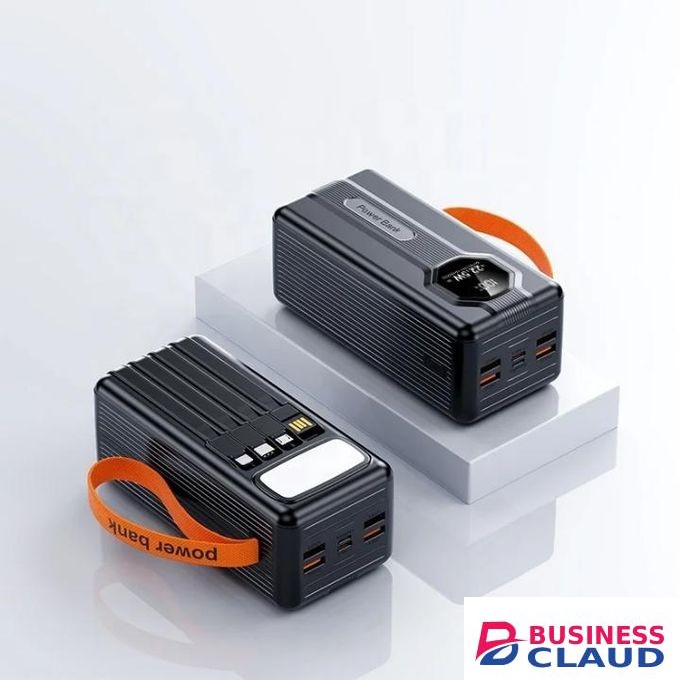 Fast Charging powerbank 30000mAh large capacity powerbank with own inbuilt charging cables fast charging powerbank