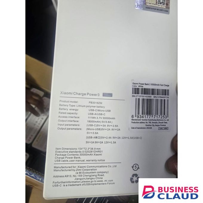 XIAOMI MI 30,000mAh Power Bank 3 – Ultra-Durable, Fast-Charging Battery Backup With USB-C And Multi-Protection Features