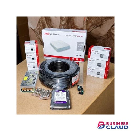 Hikvision 6 Turbo HD 1080P Full HD CCTV Cameras with Smartphone App Control and Video Playback Support Complete System Kit