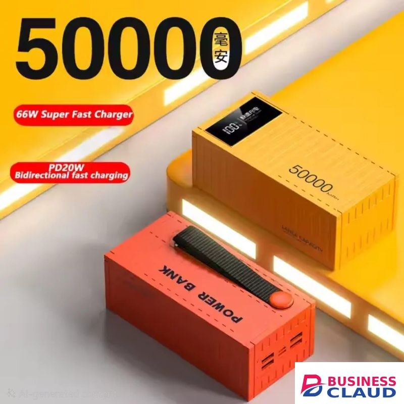 Power Bank USB Charger, Portable Charger, Portable Charging Device,500000mAh Charging Bench, 66W Fast Charging Charger