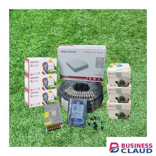 Hikvision Newest Easy Installation 6 HD 1080P Full HD 2MP 24/7 Full Time Colored Night Vision Activated CCTV Cameras Complete Security Surveillance System Kit